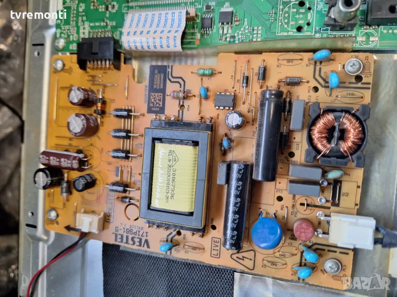 POWER BOARD 17IPS61-5,041116, V.1 for 24inc DISPLAY VES236UNTC-2D-N11,for TELEFUNKEN 24HB4600, снимка 1