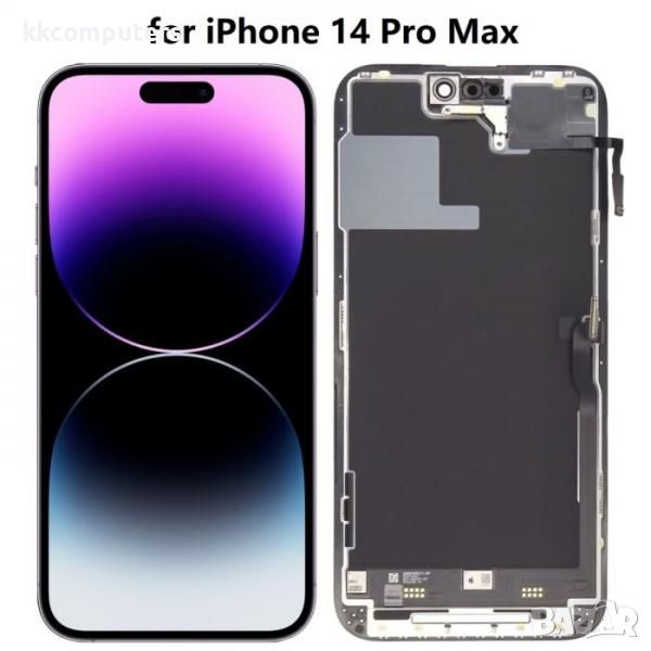 LCD Дисплей за iPhone 14 Pro Max 6.7 + Тъч скрийн / Черен / Баркод : 483407, снимка 1