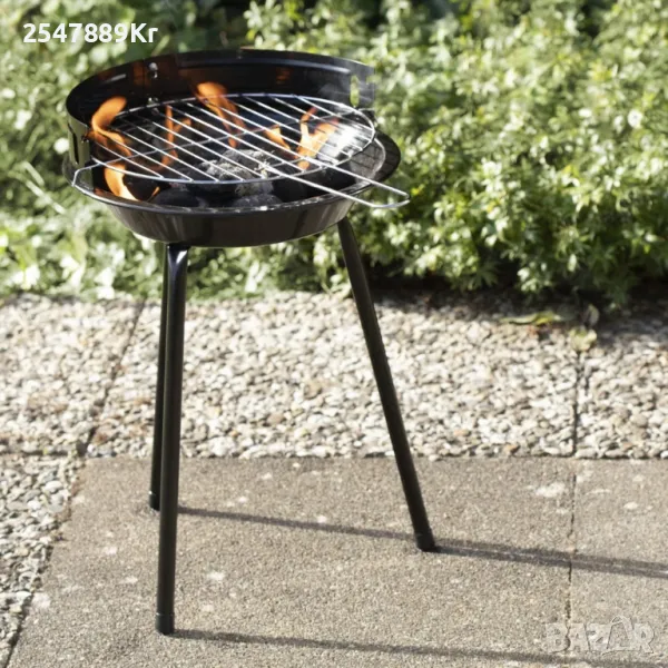 Кръгла скара на дървени въглища LANDMANN, снимка 1