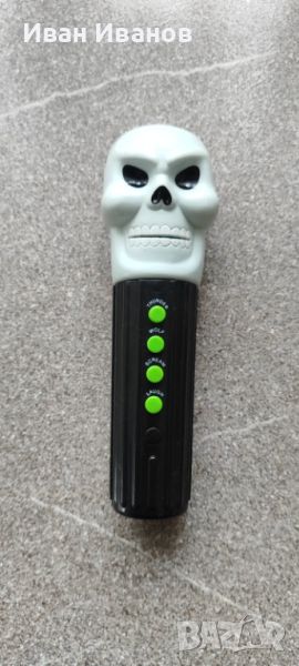 Микрофон с таласъмски звуци- Halloween череп играчка, снимка 1