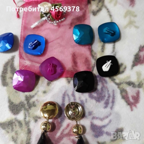 Обеци клипс, снимка 3 - Обеци - 52291041