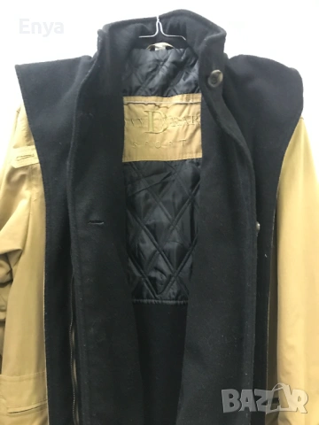 Дамско зимно яке с качулка - цвят "горчица", снимка 2 - Якета - 53411841