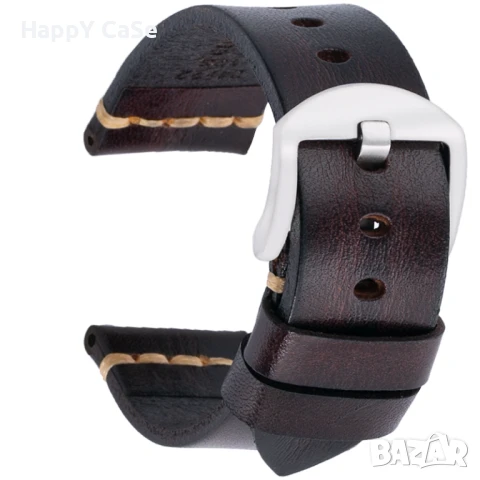 RUMPLE Кожена каишка за Huawei Watch/Samsung/Garmin/Xiaomi/Apple/Amazfit, снимка 10 - Каишки за часовници - 51018268