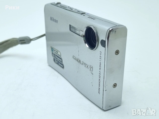 Nikon Coolpix S9 6.1 MP Digital Camera Silver, снимка 5 - Фотоапарати - 53893613