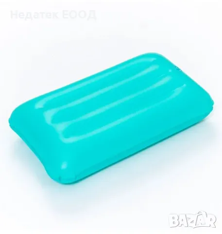 Надуваема кадифена възглавница Bestway, Тюркоаз, 49,5x28 см., снимка 2 - Басейни и аксесоари - 50373885