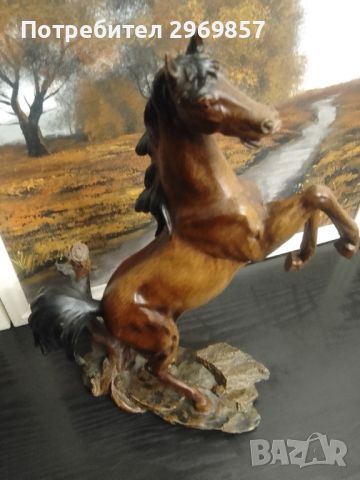 Статуетка, фигура, декорация голям кон, снимка 7 - Декорация за дома - 45497365