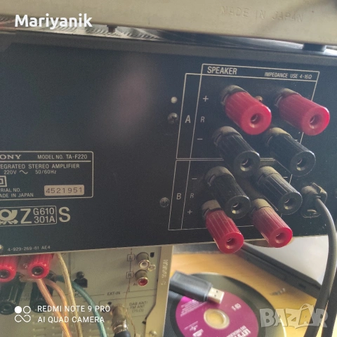 SONY TA- F220, снимка 7 - Ресийвъри, усилватели, смесителни пултове - 53535916