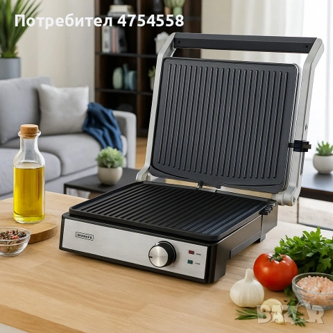 Електрически грил-тостер 2в1 Royalty Line RL-PG7933, снимка 4 - Тостери - 54073472