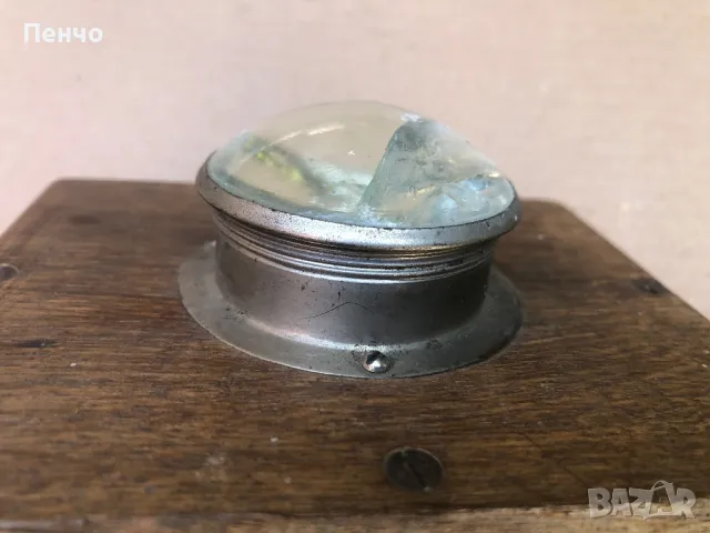 стара военна, морзова лампа /морзов манипулатор/ "G. SCHEER, KIEL" - WWI-WWII - GERMANY, снимка 6 - Антикварни и старинни предмети - 50105519