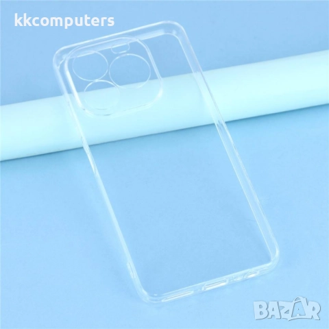 Калъф с протектор за Oukitel C65 Pro – мек TPU удароустойчив калъф, прозрачен или черен, снимка 4 - Резервни части за телефони - 52520148
