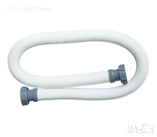 Маркуч за басейн INTEX, 150 см, PVC, диаметър 38 мм, издръжлив, бял