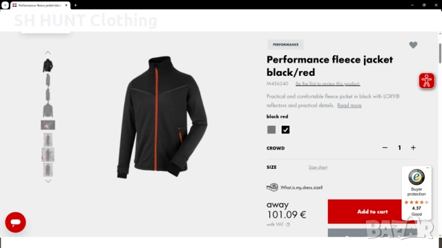 WURTH MODYF PERFORMANCE Fleece Jacket размер L работна горни W4-611, снимка 2 - Суичъри - 52076244
