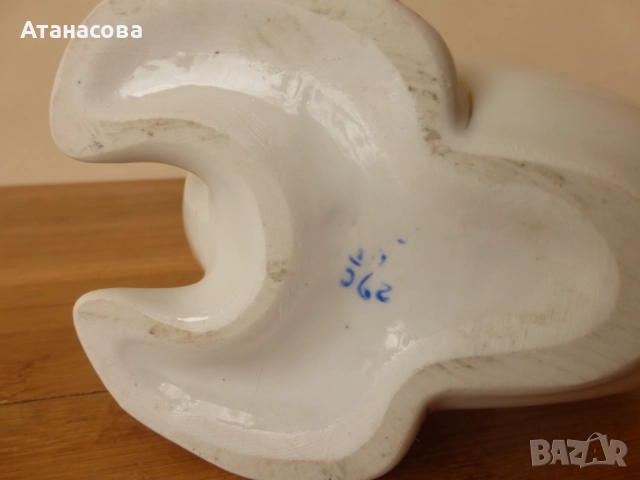 Украинска порцеланова кана бутилка за алкохол Риба 1980 г, снимка 9 - Аксесоари за кухня - 52099024