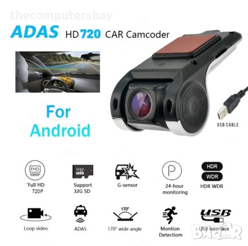 Камера за кола с андроид мултимедия, видео регистратор, даш кам, снимка 1 - Аксесоари и консумативи - 46116550