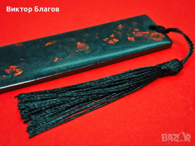 Книгоразделител от епоксидна смола, снимка 4 - Други - 53665720