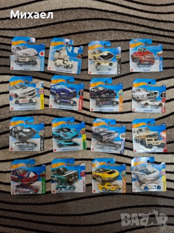 Hotwheels колички - различни видове