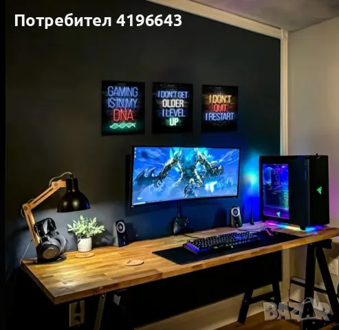 12 броя неонови gaming тапети , снимка 4 - Други - 46872672