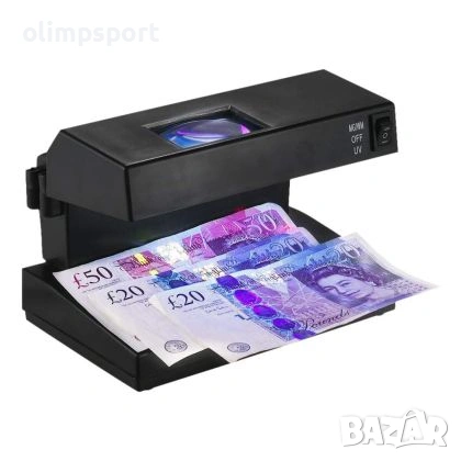 Детектор за фалшиви банкноти с два режима на светлина – UV и бяла. Подходящ за проверка на всички ва, снимка 3 - Друга електроника - 53936835