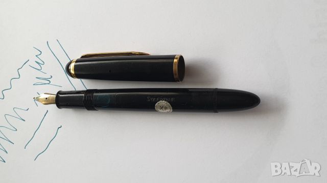 STAEDTLER Винтидж писалка черен целулоид - 14 k златeн писец, снимка 15 - Антикварни и старинни предмети - 45639086