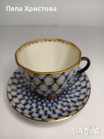 Чаши за дълго кафе от руски порцелан ЛФЗ, снимка 2 - Чаши - 53663662
