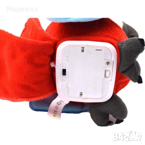 Плюшена играчка говорещ Папагал, снимка 3 - Музикални играчки - 53181518