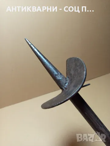 Стар Ръчно Изработен Инструмент За Правене На Дупки Свредло., снимка 6 - Антикварни и старинни предмети - 50038365