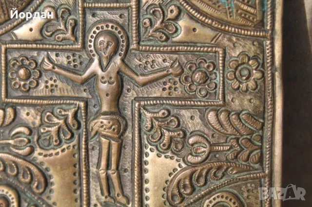 Възрожденска сребърна икона, снимка 5 - Антикварни и старинни предмети - 49483754