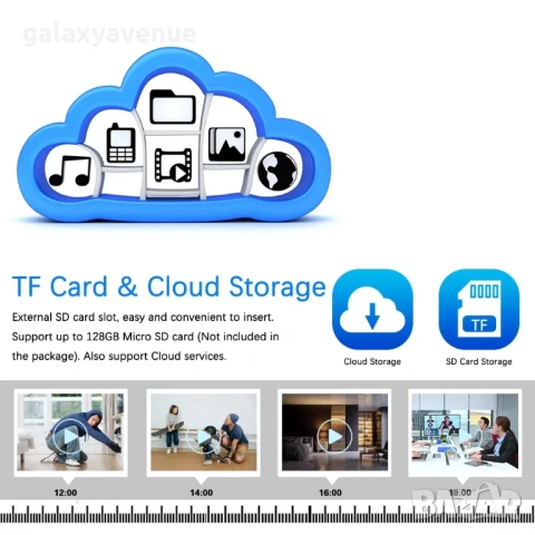 SUNISEE 8MP 2.4G Wifi Мини вътрешна охранителна камера Tuya APP, снимка 3 - HD камери - 53412545