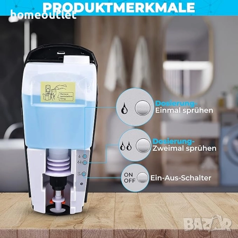 ПРОМОЦИЯ Автоматичен безконтактен дозатор за сапун AUTOMATIC SOAP DISPENSER (X001783ZW7), снимка 5 - Аксесоари за кухня - 51680151