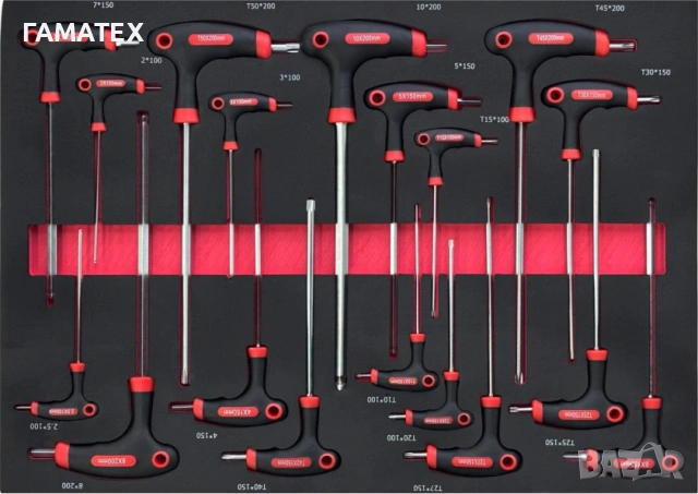 Шкаф (количка) оборудвана с 258 бр. инструменти, снимка 9 - Други машини и части - 53633398