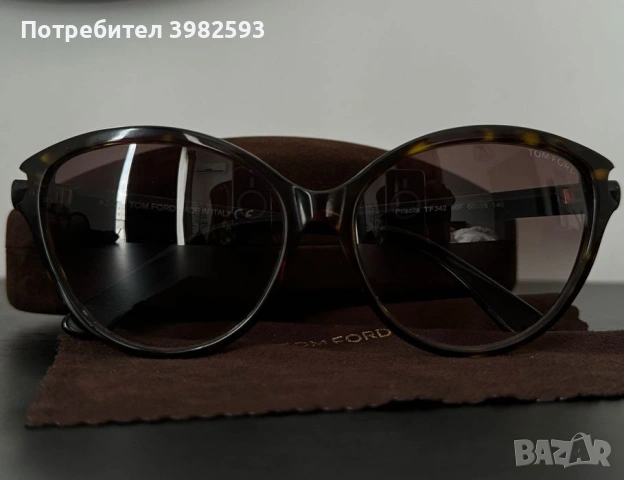 Оригинални слънчеви очила TOM FORD Priscila TF342 56F, снимка 2 - Слънчеви и диоптрични очила - 54202689