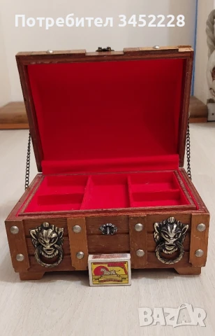 кутия за бижута дървена за ценители , снимка 7 - Антикварни и старинни предмети - 50566781