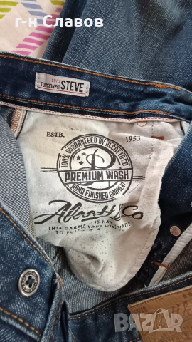Дънки ALCOTT&CO / LEOX DENIM мъжки 2 броя, размер 36, снимка 9 - Дънки - 52689847