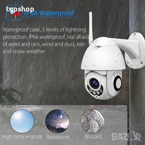 НОВА WiFi смарт камера със сензор за движение smart camera ip0005, снимка 3 - IP камери - 50493178