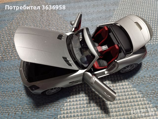 Мерцедес SLS AMG 1:18, снимка 4 - Колекции - 45343625