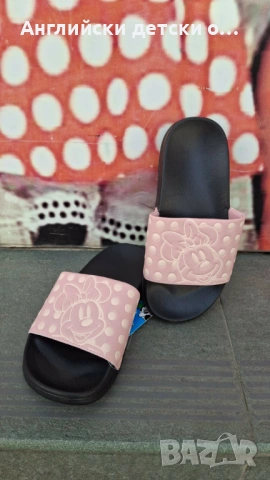 Английски детски чехли с Мини Маус, снимка 4 - Детски сандали и чехли - 54278016