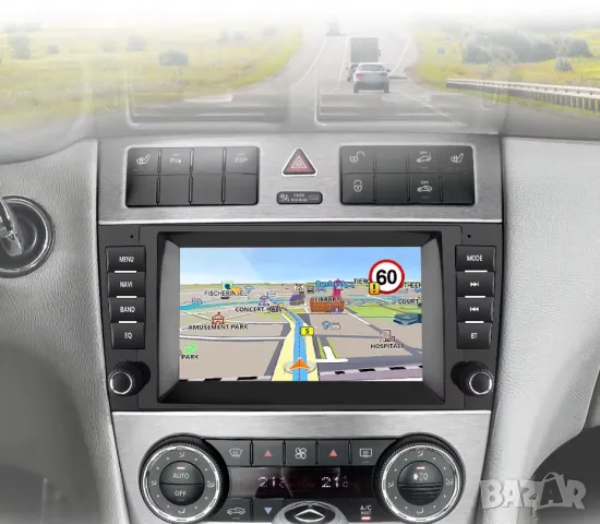 Мултимедия, Двоен дин, за Mercedes C Class, W203, W209, с Android, C220, C320, CLK, C220, Навигация , снимка 9 - Аксесоари и консумативи - 50311093