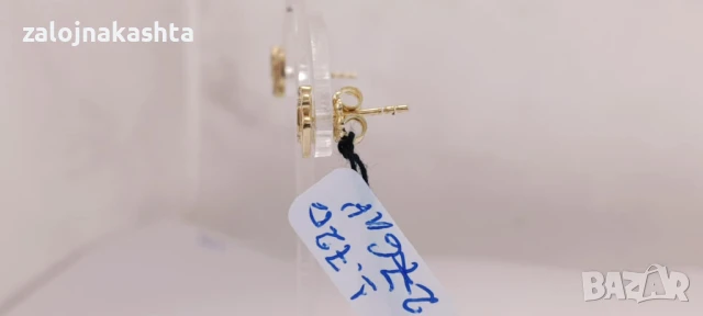 Нови Златни обеци-1,72гр/14кр, снимка 5 - Обеци - 50681376