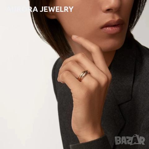 CARTIER Trinity Classic Унисекс Пръстен, снимка 9 - Пръстени - 52843798