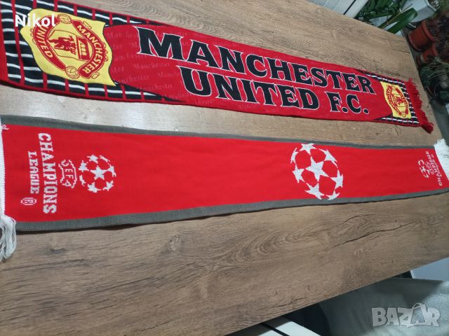 Футболни шалове УЕФА, Manchester United, снимка 2 - Фен артикули - 46506227