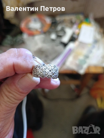 сребърен дамски пръстен