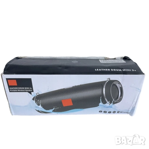 Преносима безжична колонка Leather Drum Mini 2+, снимка 4 - Bluetooth тонколони - 52073950
