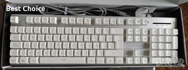 Mars Gaming MCPXW Gaming Combo, комплект 3 в 1, клавиатура+мишка+огромна подлложка, снимка 4 - Клавиатури и мишки - 52547605