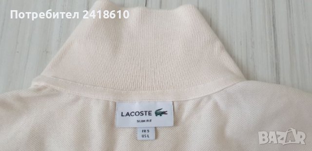 Lacoste Slim Fit Pique Cotton Mens Size 5 - L НОВО! ОРИГИНАЛ! Мъжка Тениска!, снимка 2 - Тениски - 45118872
