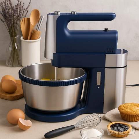 ръчен миксер с купа