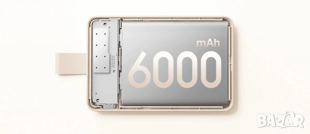 Външна батерия Xiaomi Qi Magnetic Power Bank 6000mAh ЗАПЕЧАТАНА, снимка 5 - Външни батерии - 53576850