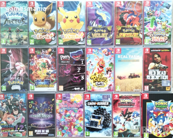 [NINTENDO Switch] Пълна серия Pokemon /Arceus/Eevee/Pikachu/Snap/Scarlet/Violet/Pearl НОВИ, снимка 14 - Игри за Nintendo - 50035451