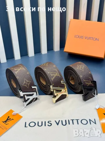 Louis Vuitton Колан Естествена Кожа Луис Витон Код D2074, снимка 2 - Колани - 49405553