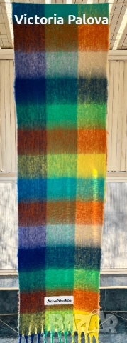 Модна къща ACNE STUDIOS дизайнерски шал лукс алпака мохер, снимка 2 - Шалове - 52861614