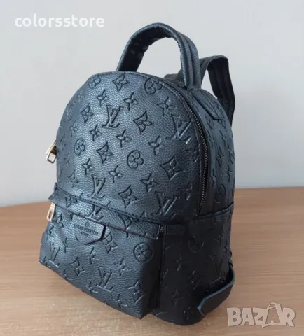 Черна раница  Louis Vuitton кодBSG70E, снимка 2 - Раници - 45006914